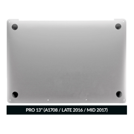 BOTTOM CASE FOR MACBOOK PRO 13" RETINA (A1708 / LATE 2016 / MID 2017) (SILVER)