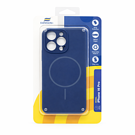 Svensson+ MagSafe Silicon Case For iPhone 16 Pro Dark Blue  - Thepartshome.eu