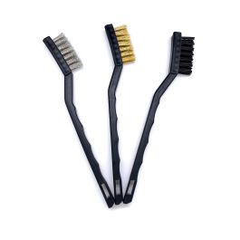 Cleaning Tool 3 in 1 Brushes with Steel, Copper and Nylon Wire