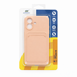 Svensson+ Card Holder Silicon Case For iPhone 16 Pink -  Thepartshome.eu