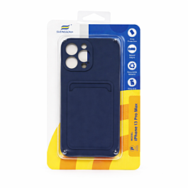 Svensson+ Card Holder Silicon Case For iPhone 13 Pro Max Navy Blue -  Thepartshome.eu