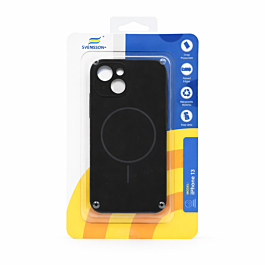 Svensson+ MagSafe Silicon Case For iPhone 13 Black  - Thepartshome.eu