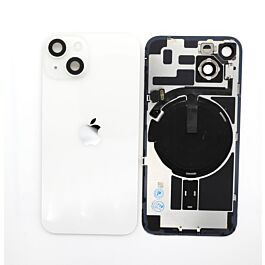 iPhone 14 Rear Glass With Wireless Charging And  Camera Lens Original Pulled Starlight White - Thepartshome.eu