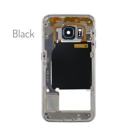 Samsung Galaxy S6 Edge (G925F) Middle Frame with Side Buttons [Black][Original]