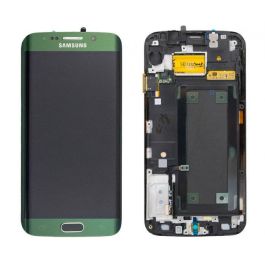Samsung Galaxy S6 Edge (G925F) LCD Assembly Green Original Service Pack - Thepartshome.se