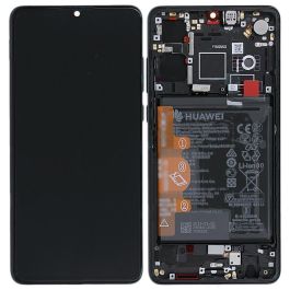 LCD Assembly with Battery for Huawei P30 - Original Service Pack - Black