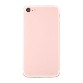 Back Cover with Frame for iPhone 7 - Rose Gold 
