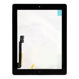 Touch Assembly with Frame Stickers and Home Button for iPad 3/4 - Black