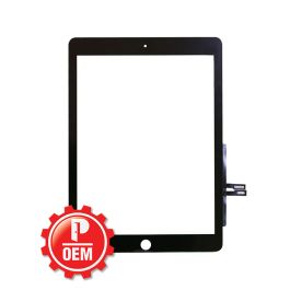 Touch Screen with Frame Stickers (without home button) for iPad 6 2018 OEM Black