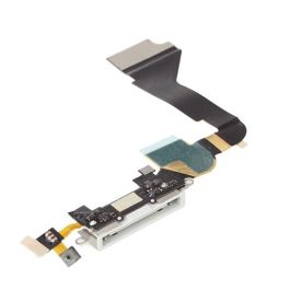 Charging Port Flex Cable for iPhone 4 - White