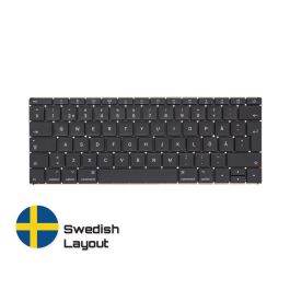 Köp MacBook Reservdelar med Livstids Garanti! | Svenskt Tagentbord till MacBook Retina 12-inch A1534 2016-2017 | Swedish Keyboard Snabbleverans från vårt lager i Helsingborg