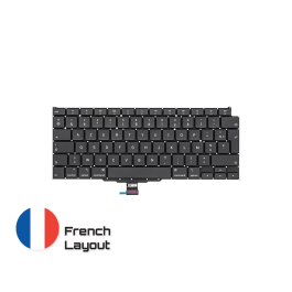 Achetez des pièces détachées MacBook fiables avec une garantie à vie | Disposition française du clavier uniquement pour MacBook Air 13-inch A2179 | French Keyboard Livraison rapide de la Suède vers la France !