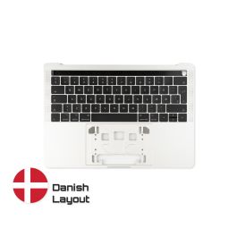 Køb pålidelige MacBook reservedele med livstidsgaranti |Topcase med Keyboard Dansk Layout til MacBook Pro A1706 Silver | Danish Keyboard Hurtig levering fra Sverige til Denmark!