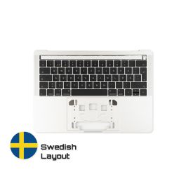 Köp MacBook Reservdelar med Livstids Garanti! | Topcase med Svenskt Tangentbord till MacBook Pro A1706 Silver | Swedish Keyboard Snabbleverans från vårt lager i Helsingborg