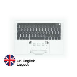 Achetez des pièces détachées MacBook fiables avec une garantie à vie | Topcase with Keyboard English UK Layout for MacBook Pro A1706 Silver | French Keyboard Livraison rapide de la Suède vers la France !