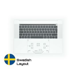 Köp MacBook Reservdelar med Livstids Garanti! | Topcase med Svenskt Tangentbord till MacBook Pro A1707 Silver | Swedish Keyboard Snabbleverans från vårt lager i Helsingborg