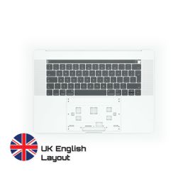 Buy reliable spare parts with Lifetime Warranty | Topcase with Keyboard UK English Layout for MacBook Pro A1707 Silver | Fast Delivery from our warehouse in Sweden!