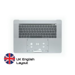 Buy reliable spare parts with Lifetime Warranty | Topcase with Keyboard UK English Layout for MacBook Pro A1707 Space Grey | Fast Delivery from our warehouse in Sweden!