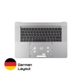 Kaufen Sie zuverlässige MacBook Ersatzteile mit lebenslanger Garantie | Topcase mit Tastatur deutsches Layout für MacBook Pro A1707 Space Grey | German Keyboard Schnelle Lieferung von Schweden nach Deutschland!