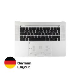 Kaufen Sie zuverlässige MacBook Ersatzteile mit lebenslanger Garantie | Topcase mit Tastatur deutsches Layout für MacBook Pro A1707 Silver | German Keyboard Schnelle Lieferung von Schweden nach Deutschland!