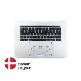 Køb pålidelige MacBook reservedele med livstidsgaranti |Topcase med Keyboard Dansk Layout til MacBook Pro A1707 Silver | Danish Keyboard Hurtig levering fra Sverige til Denmark!
