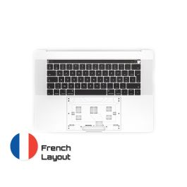 Achetez des pièces détachées MacBook fiables avec une garantie à vie | Topcase avec Clavier Disposition Français pour MacBook Pro A1707 Silver | French Keyboard Livraison rapide de la Suède vers la France !
