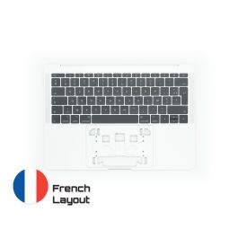 Achetez des pièces détachées MacBook fiables avec une garantie à vie | Topcase avec Clavier Disposition Français pour MacBook Pro A1708 Silver | French Keyboard Livraison rapide de la Suède vers la France !