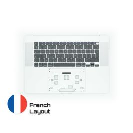 Achetez des pièces détachées MacBook fiables avec une garantie à vie | Topcase avec Clavier Disposition Français pour MacBook Pro A2141 Silver | French Keyboard Livraison rapide de la Suède vers la France !