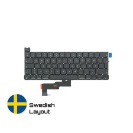 Köp MacBook Reservdelar med Livstids Garanti! | Svenskt Tangentbord till MacBook Pro 13-inch A2338 | Swedish Keyboard Snabbleverans från vårt lager i Helsingborg