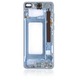 Samsung Galaxy S10 Plus Mid Frame Housing with Small Parts Blue - Thepartshome.se
