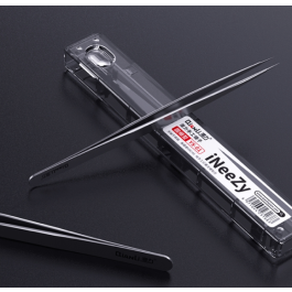 QIANLI ToolPlus iNeezy Nonmagnetic Hand-polished Stainless Steel Tweezer YX-01 Thin Type