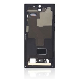 Buy reliable spare parts with Lifetime Warranty | Mid Frame Housing for Samsung Galaxy S22 Ultra Black | Fast Delivery from our warehouse in Sweden!