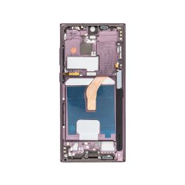 Buy reliable spare parts with Lifetime Warranty | Mid Frame Housing for Samsung Galaxy S22 Ultra Purple | Fast Delivery from our warehouse in Sweden!