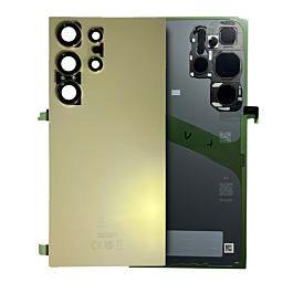 OEM Back Cover with Camera Lens for Samsung Galaxy S24 Ultra Titanium Yellow - Thepartshome.eu