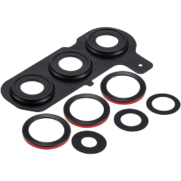 Back Camera Lense with Cover Bezel Ring for Samsung Galaxy S25+ Coral Red OEM