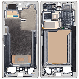 Mid-Frame Housing for Samsung Galaxy S25 Ultra Titanium White Silver OEM
