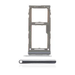 Samsung Galaxy A71 5G Sim Tray Prism Cube Silver Original - Thepartshome.se