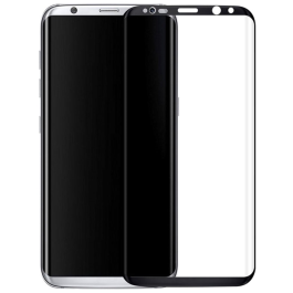 Full Coverage Case Friendly Tempered Glass for Samsung Galaxy S8 - Black