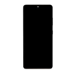 Screen Assembly for Samsung Galaxy S21 Ultra Phantom Black With Frame Original Pulled