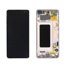 Samsung Galaxy S10 Plus LCD Assembly Ceramic White Original Service Pack