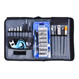 81 in 1 Multi-function Repair Tool Kits for Electronics and Toys With Canvas Bag FB01