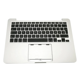 Buy reliable spare parts with Lifetime Warranty | Topcase with QWERTY Keyboard for MacBook Pro 13-inch A1502 (UK) (2015) Silver | Fast Delivery from our warehouse in Sweden!