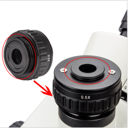 Microscope Digital Camera C-mount  Adapter 0.5 X