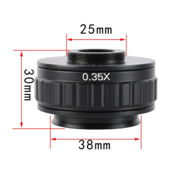 Microscope Digital Camera C-mount Adapter 0.35X