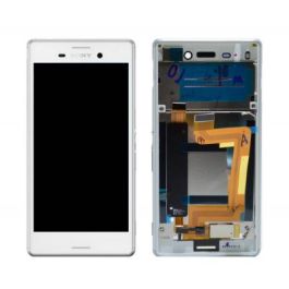 Sony Xperia M4 Aqua (E2303) LCD Assembly with Frame [White][Full Original]