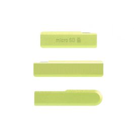 Sony Xperia Z1 Compact (D5503) Plug Cover Set [3pcs/set][Lime]
