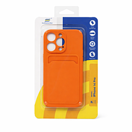 Svensson+ Card Holder Silicon Case For iPhone 14 Pro Orange -  Thepartshome.eu