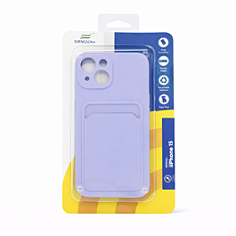 Svensson+ Card Holder Silicon Case For iPhone 15 Purple -  Thepartshome.eu