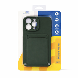 Svensson+ Card Holder Silicon Case For iPhone 15 Pro Max Green -  Thepartshome.eu