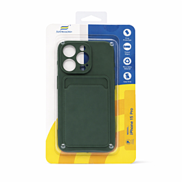 Svensson+ Card Holder Silicon Case For iPhone 15 Pro Green -  Thepartshome.eu